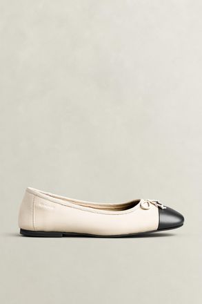 GANT Women Chadii Leather Ballet Flats (37) BLACK