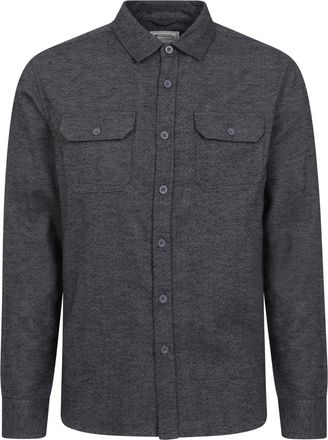 Mountain Warehouse Trace Mens Flannel Long Sleeve Shirt - Lightweight & Breathable Casual Checks Shirt in 100% Cotton with Buttoned Front Pockets - for Travel & Walking 