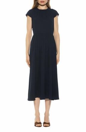 Alexia Admor Cassiane Fit & Flare Dress in Lapis at Nordstrom Rack, Size 10