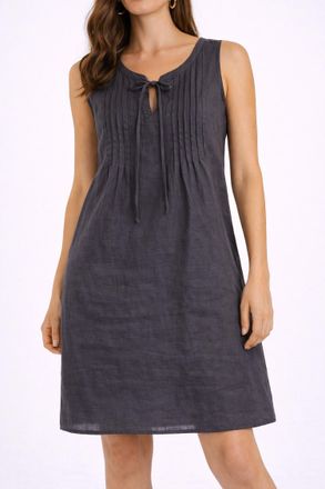Splendid Stella Linen Mini Dress In Lead