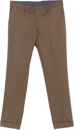 Barba Pantaloni con risvolto - Marrone