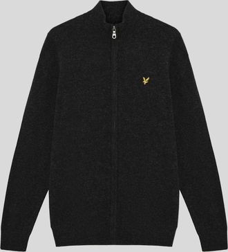 Lyle & Scott Lyle And Scott Mens Lambswool Blend Zip Cardigan - Size: 42