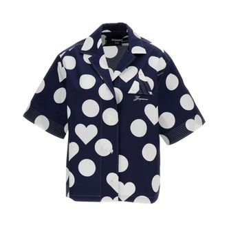 Jacquemus Shirts, female, Blue, Size: XS La Chemise Marin