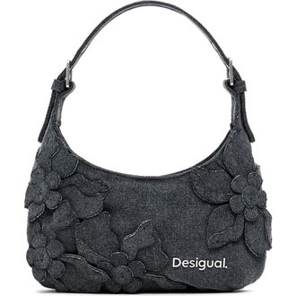 Desigual Faux Leather Shoulder Bag in Dark Gray at Nordstrom