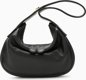 Valentino Garavani Small Go-hobo Bag In Black Leather