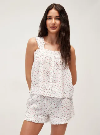 Damson Madder Womens Harrietta small flowers pyjama short