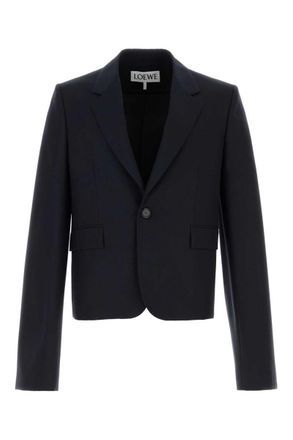 ジャケット LOEWE Midnight Blue Wool Blazer ジャケット LOEWE MIDNIGHT BLUE WOOL BLAZER Wool blazer in