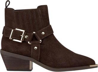 Alma En Pena Platte gesp enkellaars - Dames - Cowboylaarzen - Bruin - 38 EU - Schoenen