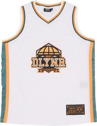 Dolly Noire Geitenpatch Logo Mesh Tanktop - Heren - Tops zonder mouwen - Wit - L - Polyester - Tops