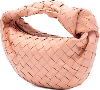 Bottega Veneta 2012-2025 Nappa Intrecciato Jodie mini-tas - Roze