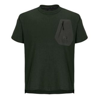 Under Armour G-Star Woven Zip Pocket Loose T-Shirt Olive Green 1387986-310