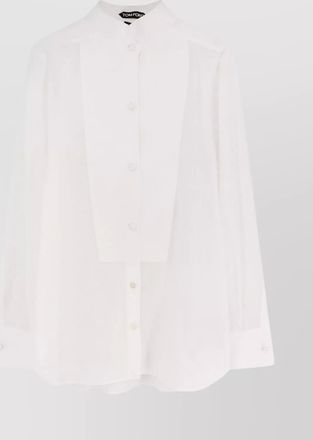 Tom Ford textured long sleeve cotton shirt