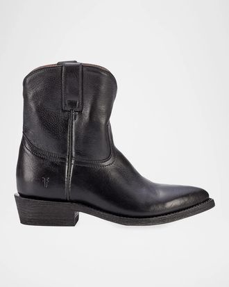 Frye Billy Leather Short Western Boots
