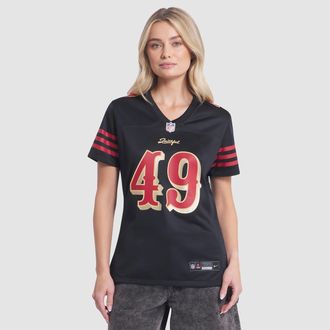 Nike The Faithful San Francisco 49ers Rivalries Collection Womens Nike Womens NFL Game Jersey in Black | 67NW0G5Z9B-CU8