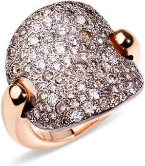 POMELLATO Sabbia Diamond Pav&eacute; Ring in Rose Gold at Nordstrom, Size 7.25