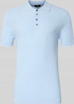 Cinque Slim Fit Poloshirt mit Viskose-Anteil Modell Gio in Hellblau, Gr&ouml;&szlig;e XXL