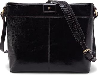 Hobo Romy Medium Crossbody Cross Body Womens Handbags Black, Cotton/Leather