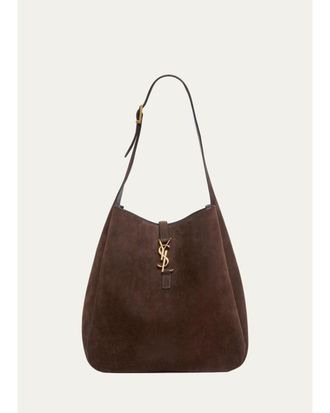 Saint Laurent Le 5 &agrave; 7 Large Shoulder Bag in Suede