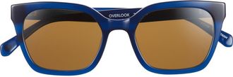 Eyebobs Overlook 50mm Polarized Cat Eye Sunglasses in Midnight Blue /Brown at Nordstrom