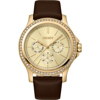 Gevril Group 316L Leather Strap Watch in Black at Nordstrom Rack