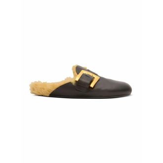 Balmain Mules foderate in ecopelliccia - - Shoes - Uomo - Nero - 41 EU