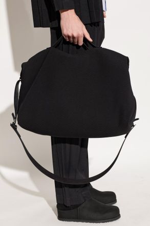 Homme Pliss&eacute; Issey Miyake Pleated Bag, Mens, Black