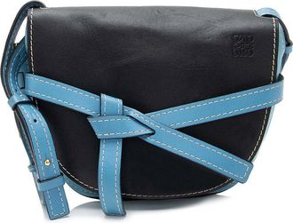 Loewe Blue Calfskin Gate Small Crossbody (Authentic Pre-Loved)