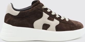 Hogan Sneakers Rebel in pelle e suede con suola chunky