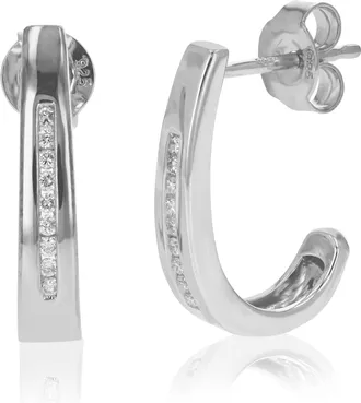 Vir Jewels 1/8 cttw Lab Grown Diamond Dangle Earrings in Sterling Silver With Push Backs For Women