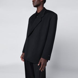 Fear of God Black double-breasted jacket in virgin wool