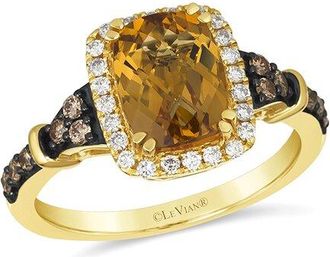 Le Vian 14K 2.31 Ct. Tw. Diamond & Citrine Cocktail Ring