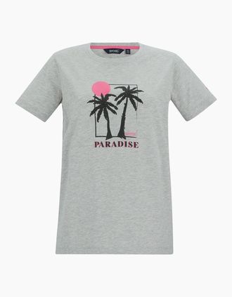 Regatta Womens Regatta Womens/Ladies Filandra VX Paradise Palm T-Shirt - Grey - Size: 12