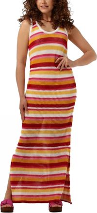 Colourful rebel Summer Sunset Crochet Knit Tank Dress In Multicolor