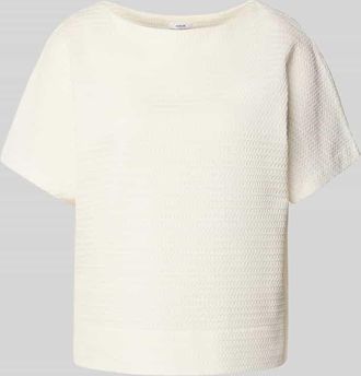 OPUS T-Shirt mit Rundhalsausschnitt Modell Suppi in Offwhite, Größe 42