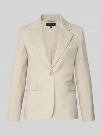 Max Mara Taillierter Blazer aus reiner Schurwolle Modell LAMINE in Sand, Gr&ouml;&szlig;e 34