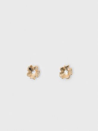 Maje Flower Stud Earrings - Gold - Maje