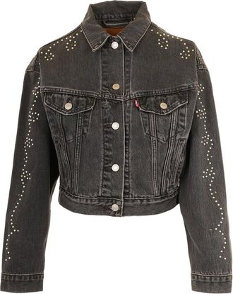 Levi's Dames, Jassen, Zwart, Maat: XS Katoen