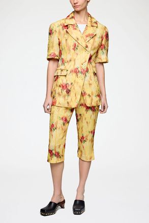 Ganni Capri Trousers in Shibori Organza - Size 32 Aurora