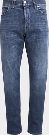 Brioni Men & apos;s Light Wash Straight-Leg Jeans