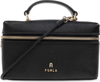 Furla Handtas Camelia Micro - Dames - Mini tas - Zwart - ONE Size - Leer - Tassen