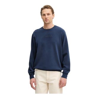 Guess Hombre, Sudaderas, Azul, Talla: L