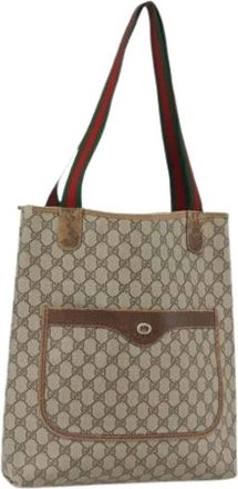 Gucci Pre-owned Tote Bags, female, Beige, Size: ONE SIZE Pre-owned Plastic Tote Bag