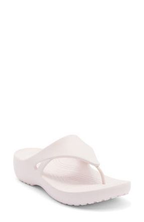 Crocs Kadee Wedge Flip Flop in Barely Pink at Nordstrom Rack, Size 10