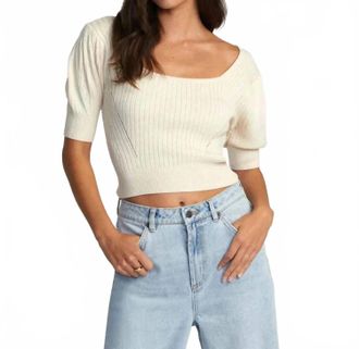 Rvca Katheryn Sweater In Latte