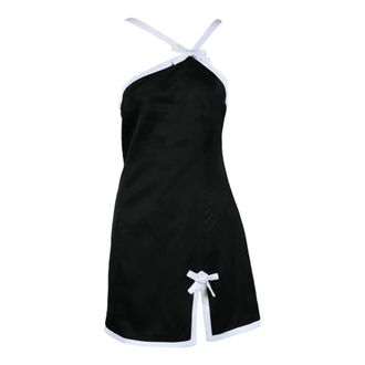 Msgm Short Dresses, female, Black, Size: 3XS Womens Dress - Zipper Closure, Viscose