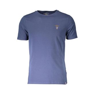Aeronautica Blauw Katoenen Heren Outdoor T-shirt - Heren - T-shirts - Blauw - M - Katoen - Tops