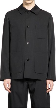 Lardini Linnen Overshirt - Heren - Zomerjassen - Blauw - S - Linnen - Jassen
