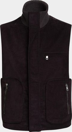 Dolce & Gabbana Mens Corduroy Pocket Vest
