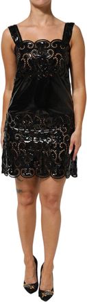 Dolce & Gabbana Womens Black Cut Out A-Line Sheath Mini Dress 09+pa+pl