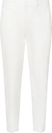 Fay Witte Slim Fit Broek - Heren - Slim Fit Broeken - Wit - W32 - Broeken